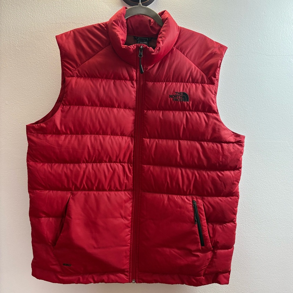 The North Face 550 Red Goose Down Puffer Vest XL